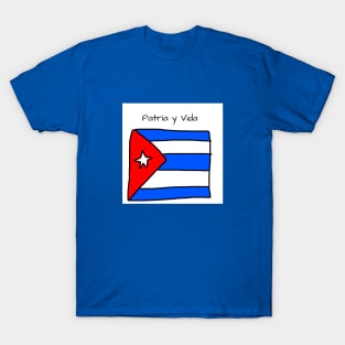 Patria y Vida Cuban Flag T-Shirt